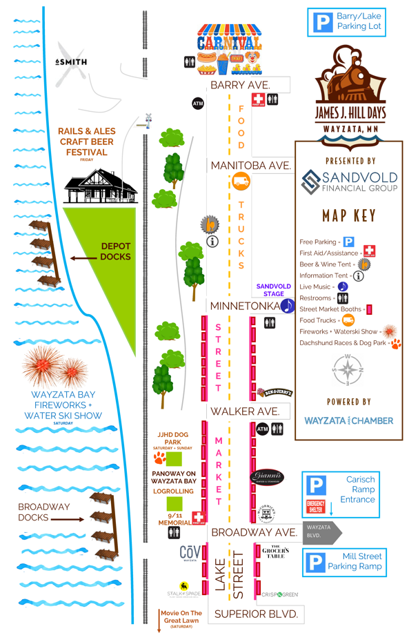 Event Map James J. Hill Days